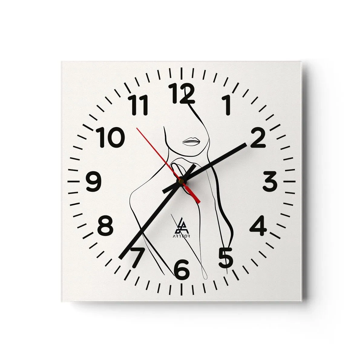 Horloge murale - Pendule murale - Vague de mélancolie - 30x30 cm