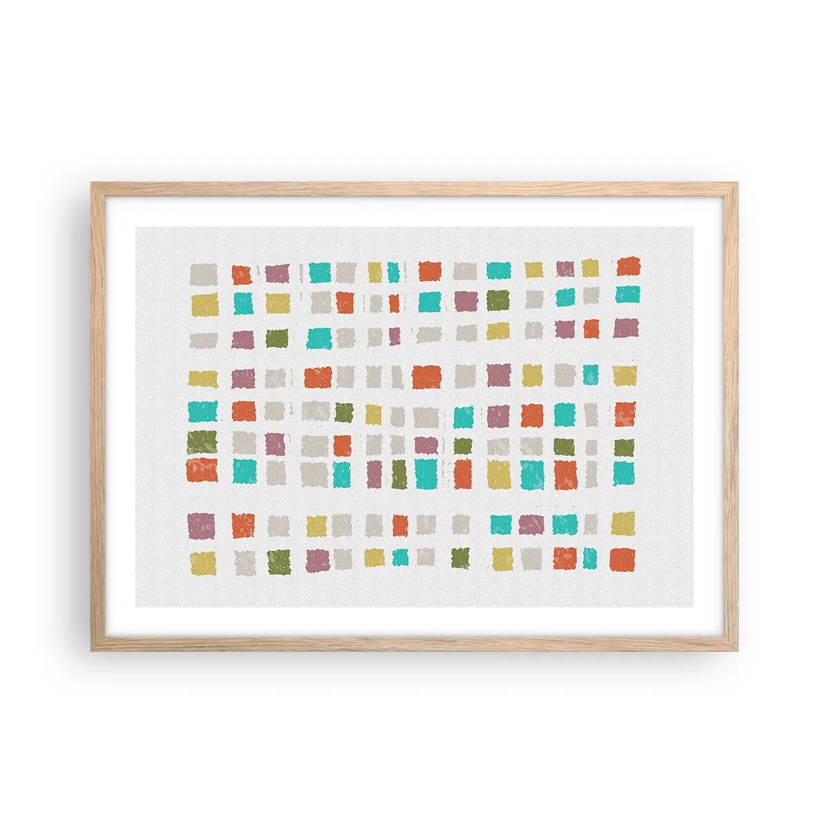 Affiche dans un chêne clair - Poster - Jeu inconnu - 70x50 cm