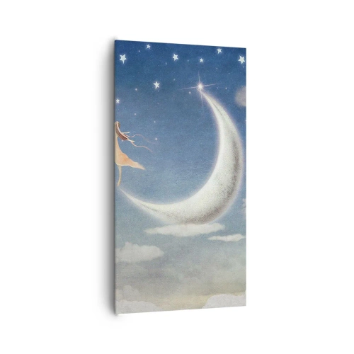 Impression sur toile - Image sur toile - Valise bleue - 65x120 cm