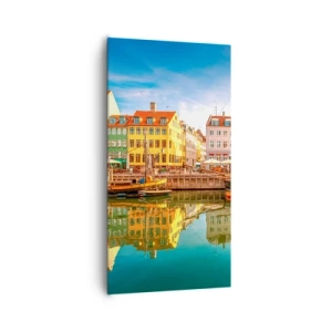 Impression sur toile - Image sur toile - Aussi lisse qu'un miroir au-dessus de l'eau - 65x120 cm