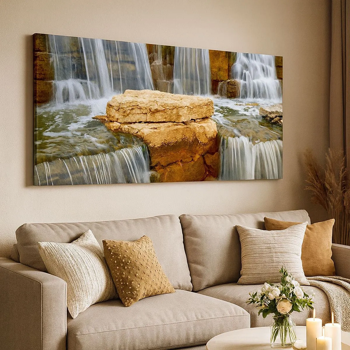 Impression sur toile - Image sur toile - Escalier vers le ciel - 100x40 cm