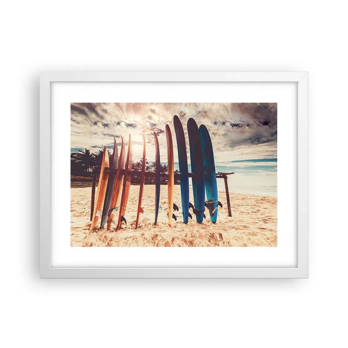 Affiche dans un cadre blanc - Poster - Bonne nuit, à demain - 40x30 cm