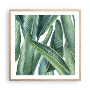 Affiche dans un chêne clair - Poster - La nature face à elle-même - 60x60 cm