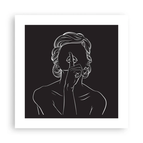 Affiche - Poster - La beauté s'épanouit en silence - 40x40 cm