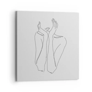 Impression sur toile - Image sur toile - De quoi rêvent les femmes - 70x70 cm