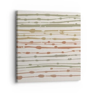 Impression sur toile - Image sur toile - Notation musicale des couleurs - 30x30 cm