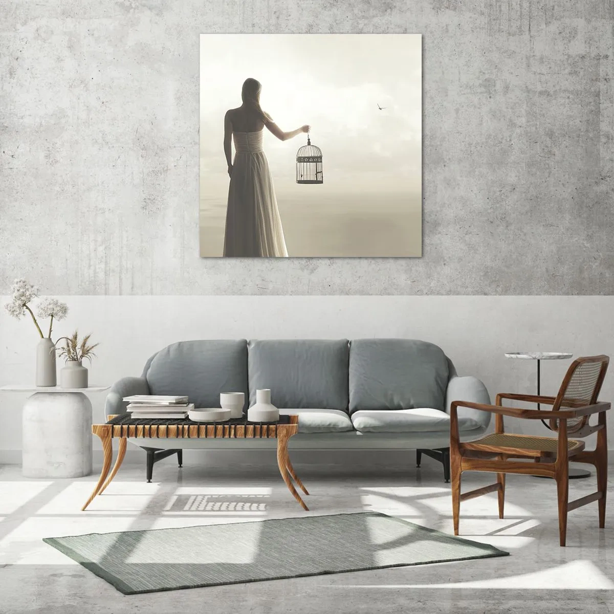 Impression sur verre - Image sur verre - Soi libre - 70x70 cm