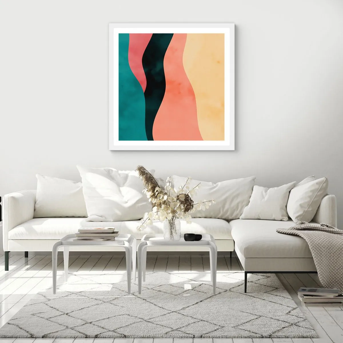 Affiche dans un cadre blanc - Poster - Conformité non-conforme - 60x60 cm