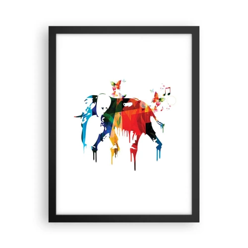Affiche dans un cadre noir - Poster - Tout le monde peut danser - 30x40 cm