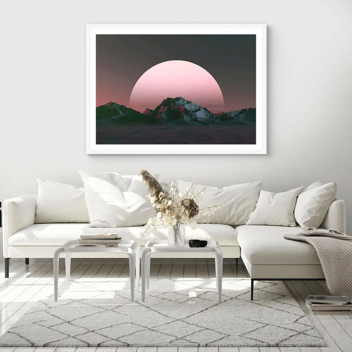 Affiche dans un cadre blanc - Poster - Dans une galaxie voisine - 40x30 cm