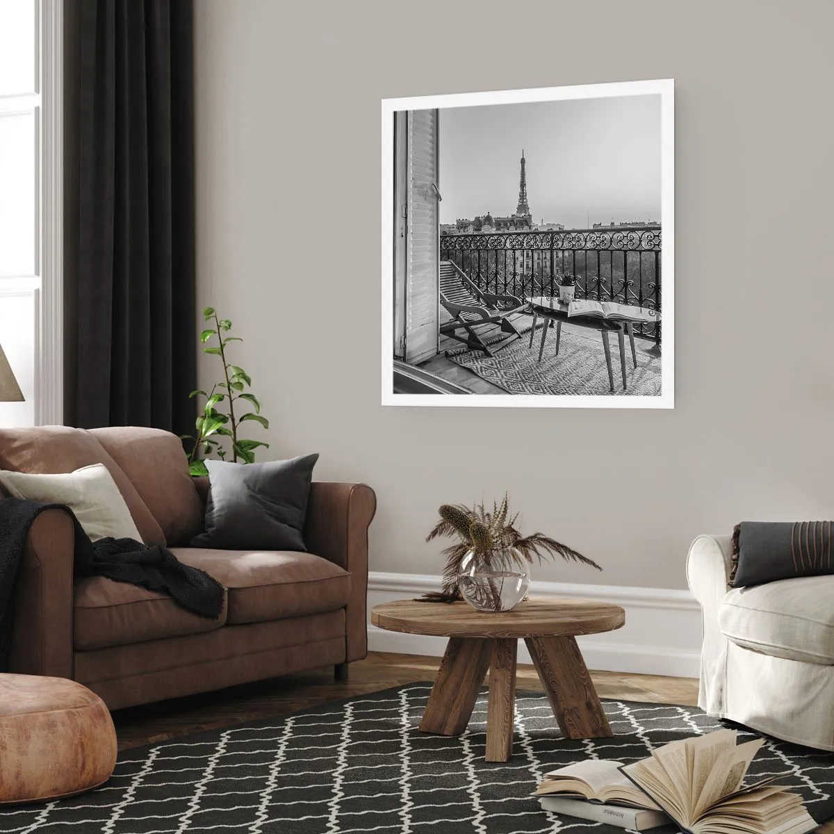 Affiche - Poster - Après-midi parisien - 50x50 cm