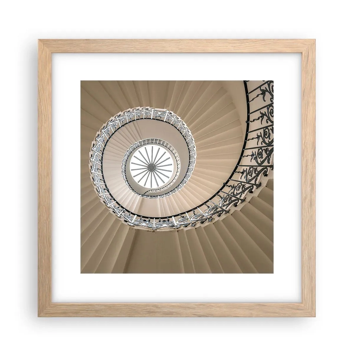 Affiche dans un chêne clair - Poster - À l'intérieur de la coquille - 30x30 cm