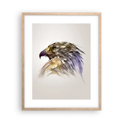 Affiche dans un chêne clair - Poster - Portrait d'un guerrier - 40x50 cm