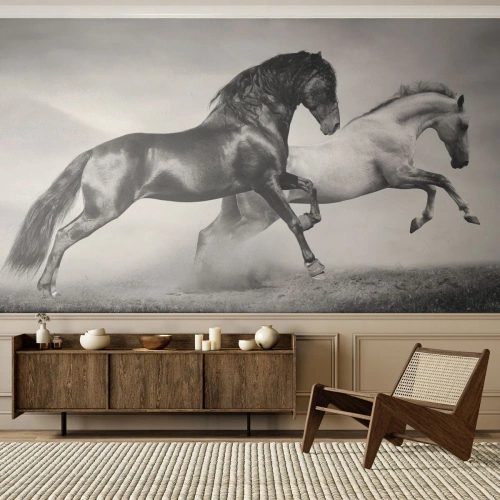 Papier Peint Autocollant Deluxe Sticker - Anges et démons - Animaux, Les chevaux, Nature - 100x70 cm