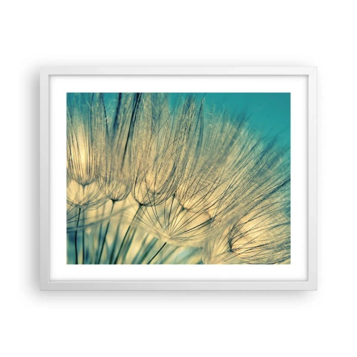 Affiche dans un cadre blanc - Poster - En attente du vent - 50x40 cm