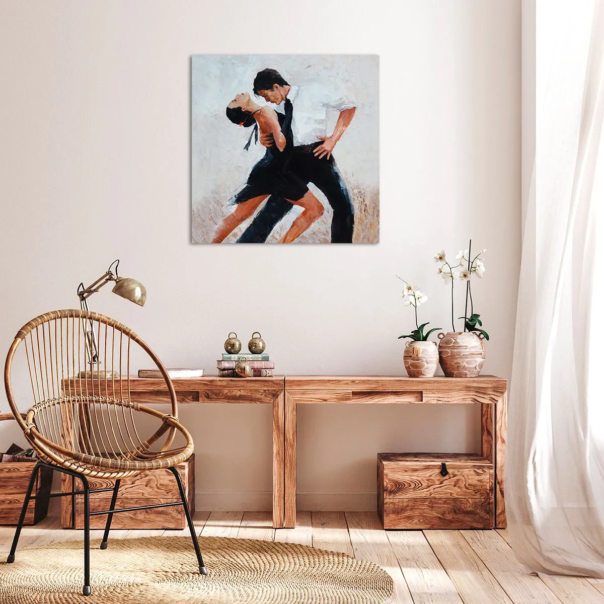 Impression sur toile - Image sur toile - Tango de mes rêves et pensées - 70x70 cm