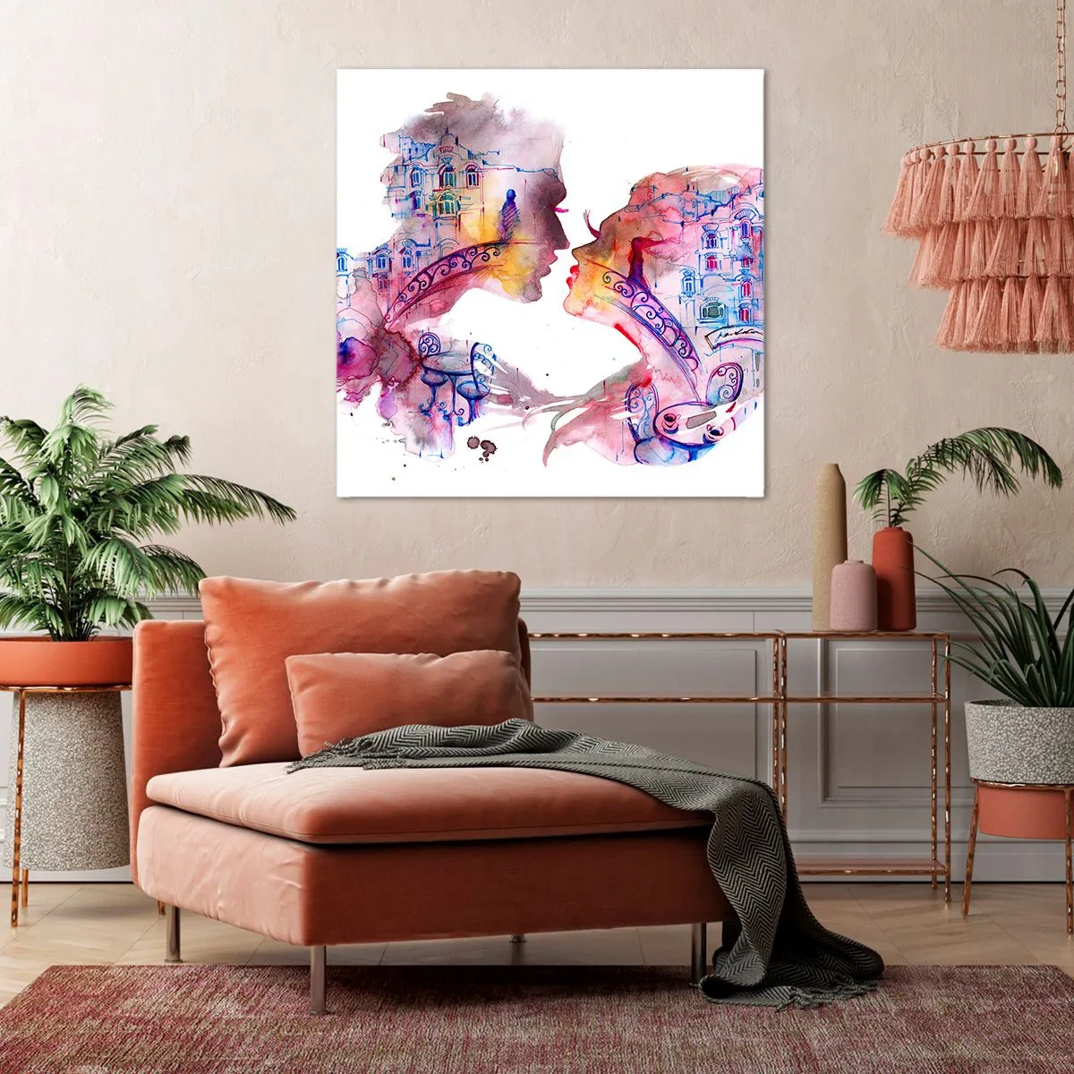 Impression sur toile - Image sur toile - Le pont secret des soupirs - 60x60 cm