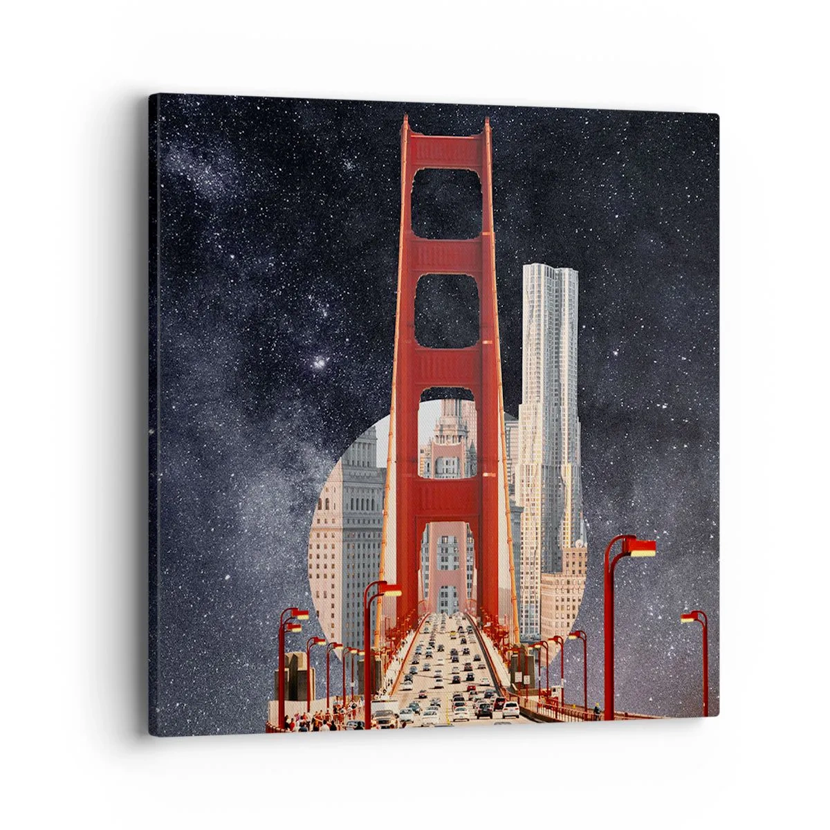 Impression sur toile - Image sur toile - Toujours au centre - 40x40 cm