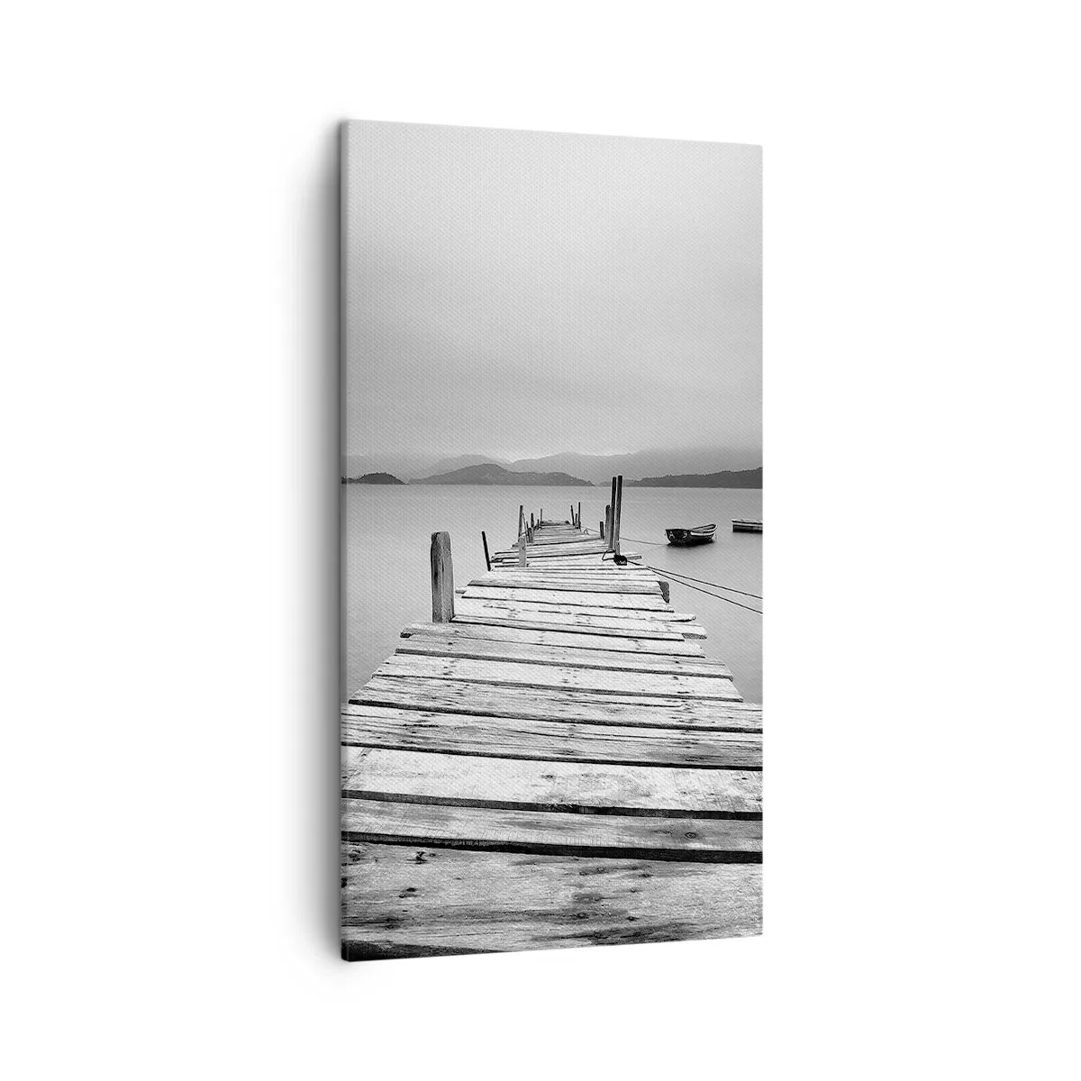 Impression sur toile - Image sur toile - Derrière les montagnes, au-delà des mers - 45x80 cm