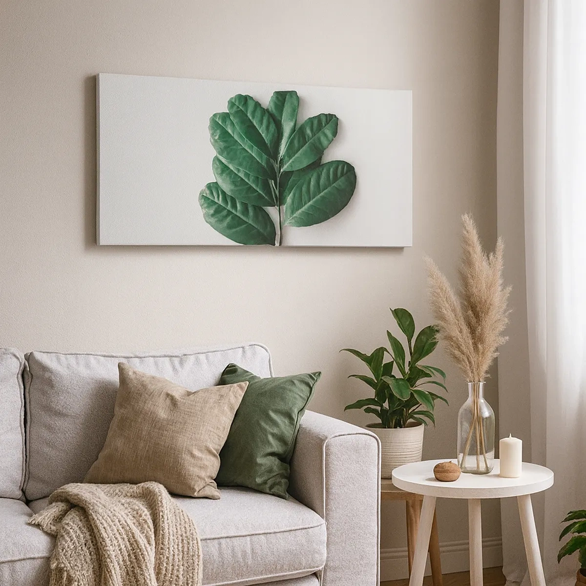 Impression sur toile - Image sur toile - Dessin de la nature elle-même - 30x30 cm