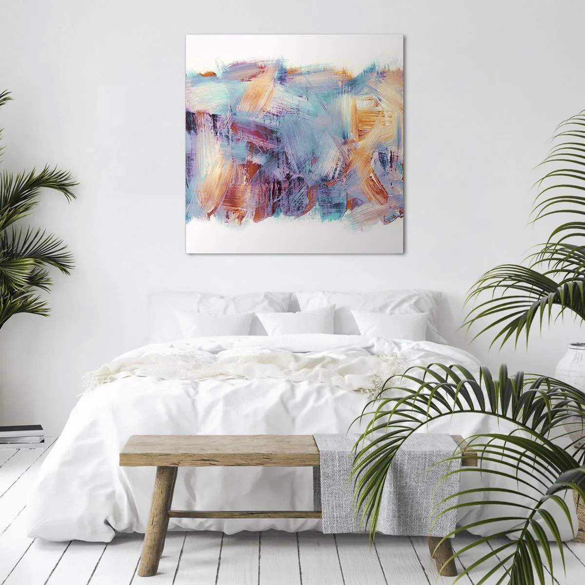 Impression sur toile - Image sur toile - Un désordre coloré - 40x40 cm