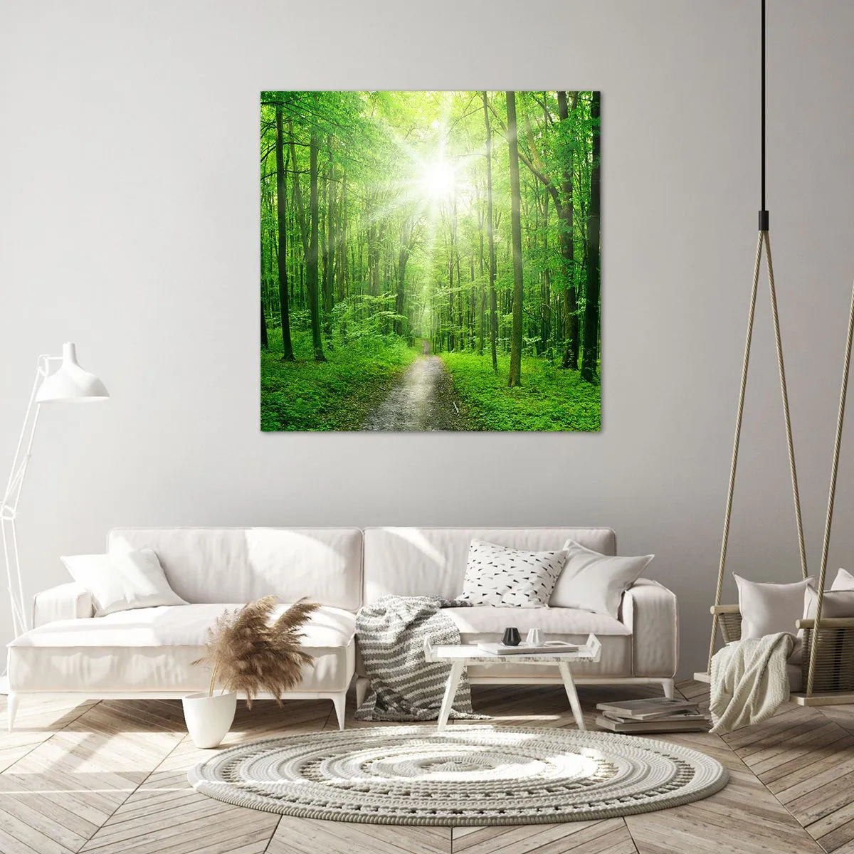 Impression sur toile - Image sur toile - Cathédrale verte - 40x40 cm