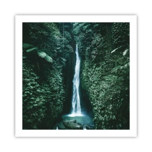 Affiche - Poster - Fontaine tropicale - 60x60 cm