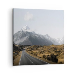 Impression sur toile - Image sur toile - Chemin vers le coeur de la montagne - 50x50 cm