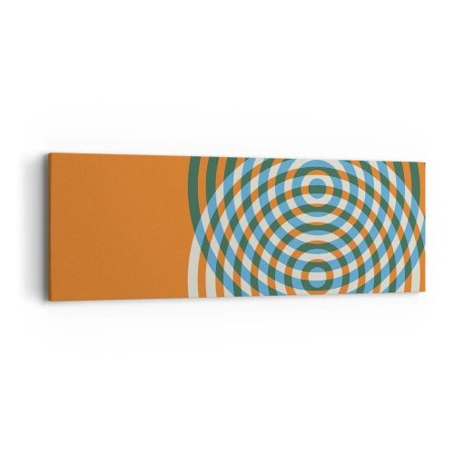 Impression sur toile - Image sur toile - Variation circulaire abstraite - 90x30 cm