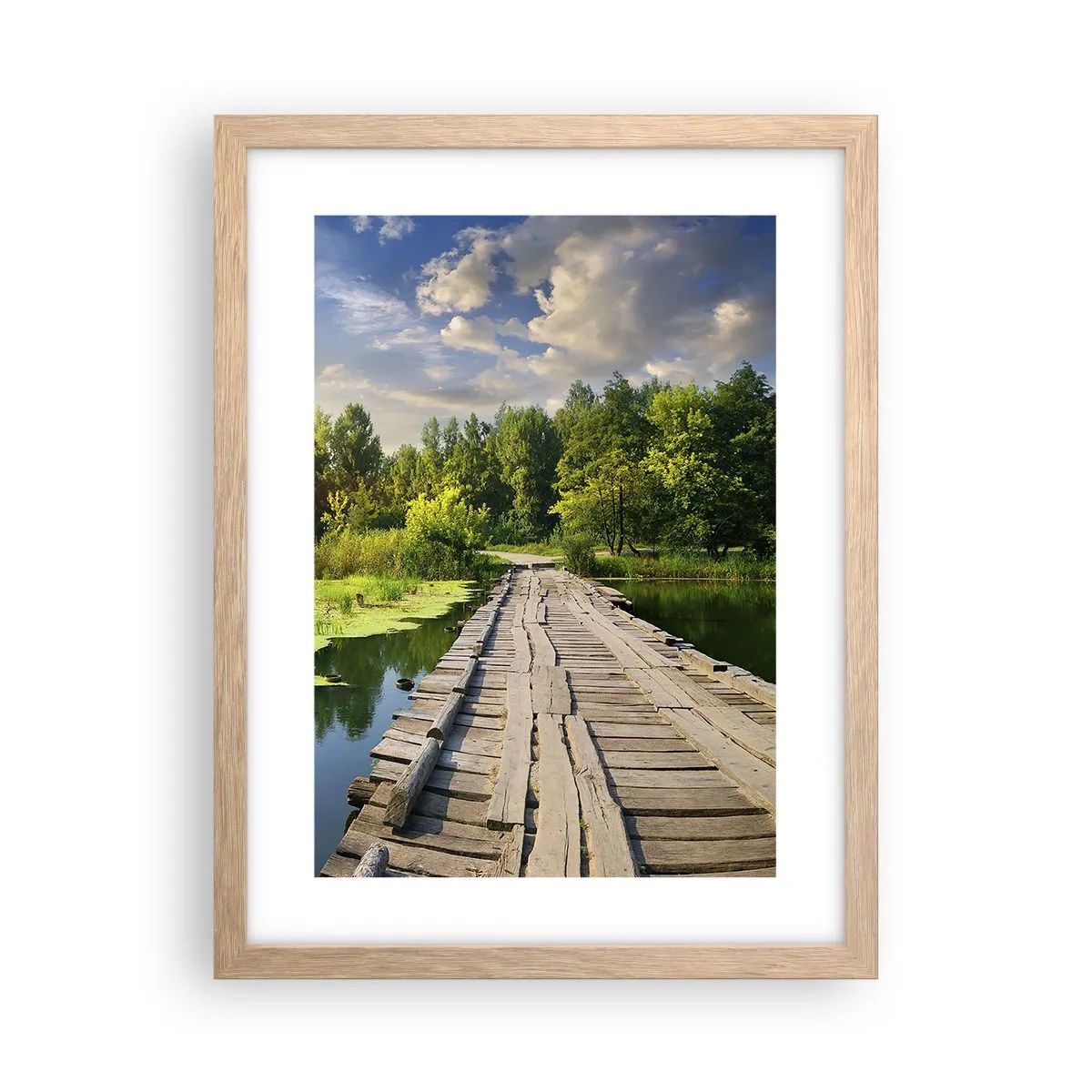 Affiche dans un chêne clair - Poster - L'été, l'été partout - 30x40 cm