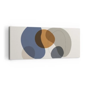 Impression sur toile - Image sur toile - Gouttes de couleur - 100x40 cm