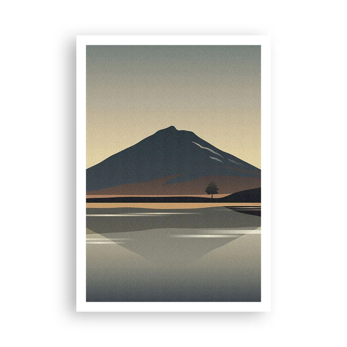 Affiche - Poster - Reflet de miroir - 70x100 cm