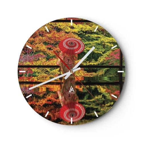 Horloge murale - Pendule murale - Dans le temple de la nature - 40x40 cm