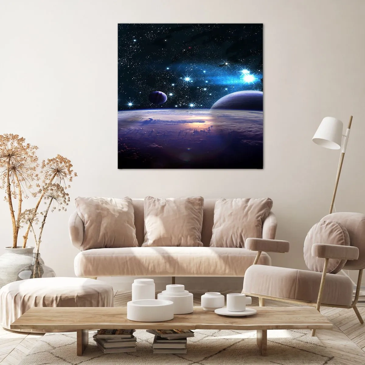Impression sur toile - Image sur toile - Toujours seul? - 50x50 cm