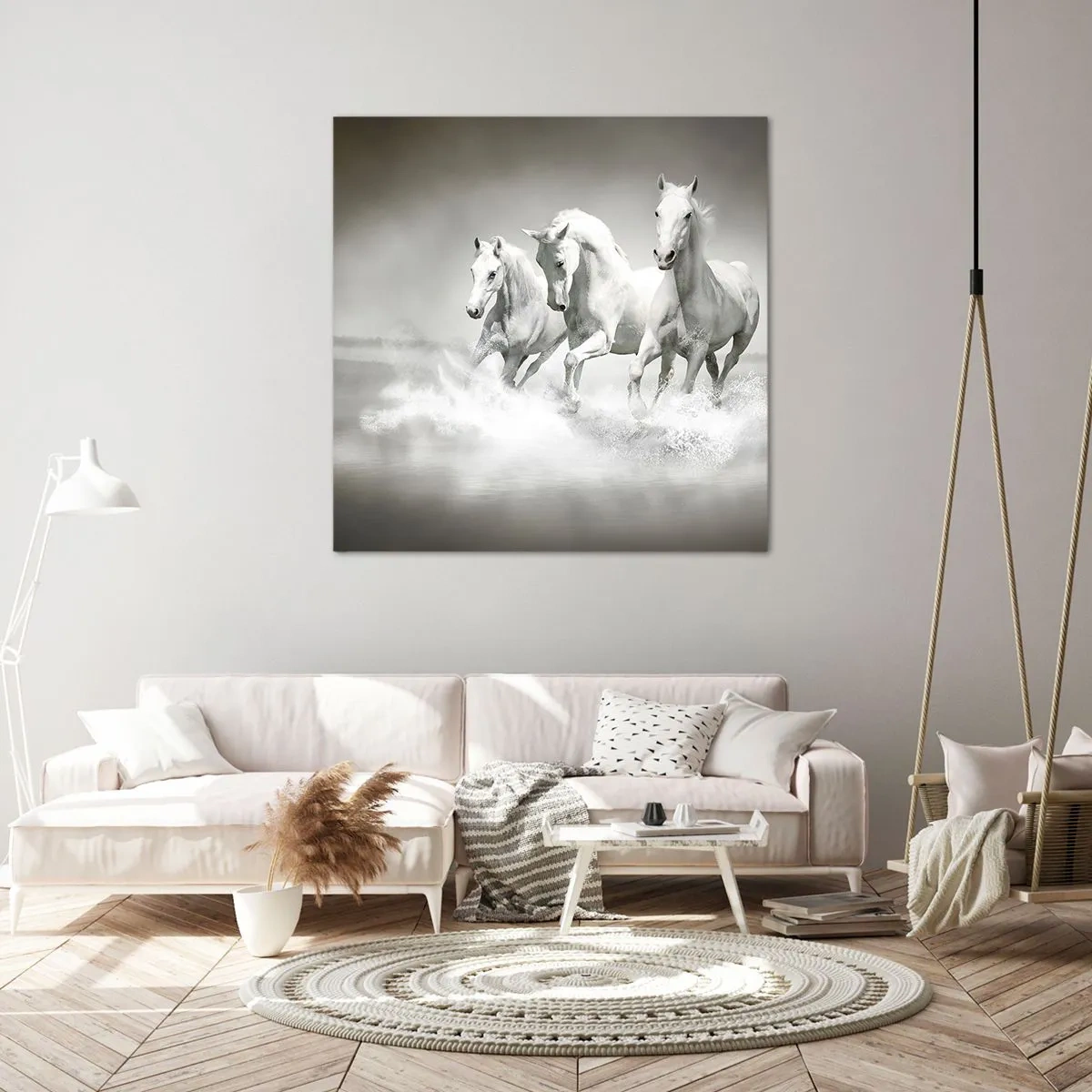 Impression sur toile - Image sur toile - La folie blanche - 60x60 cm