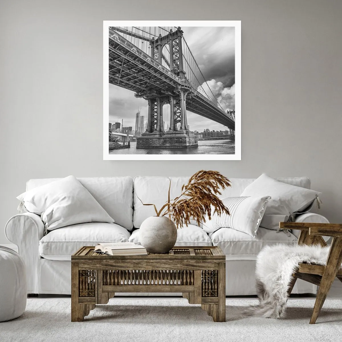 Affiche - Poster - Au coeur de la ville - 30x30 cm