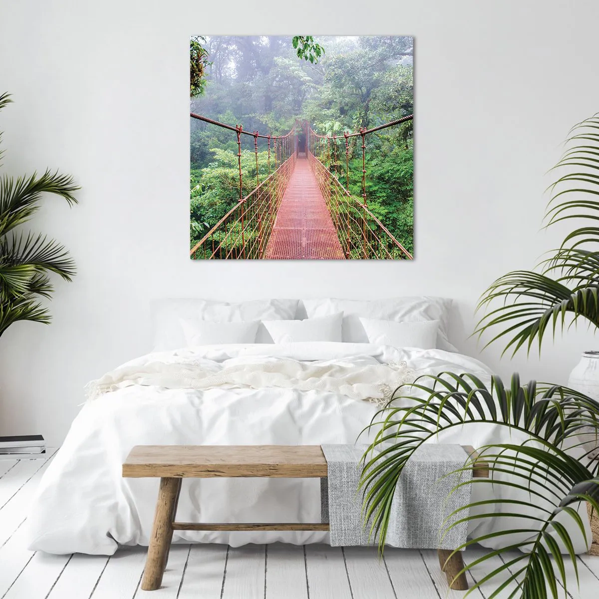 Impression sur toile - Image sur toile - Suspendu sur les couronnes - 70x70 cm