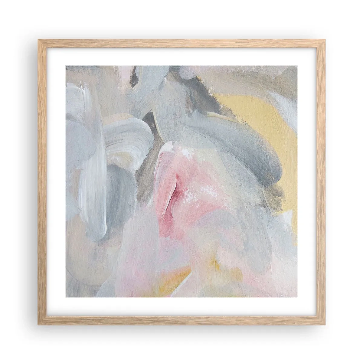 Affiche dans un chêne clair - Poster - Dans un monde pastel - 50x50 cm