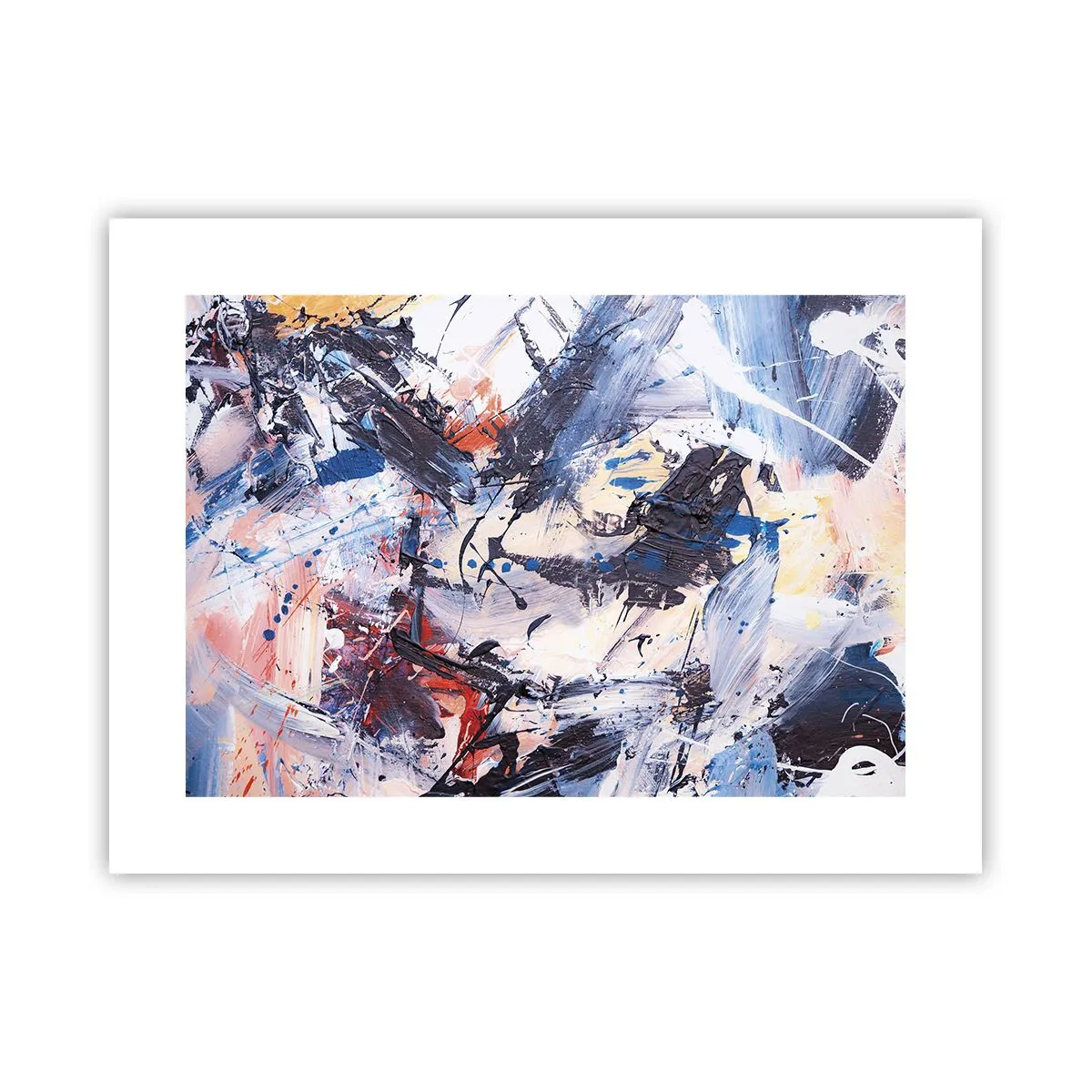 Affiche - Poster - La danse folle de l'abstrait - 40x30 cm