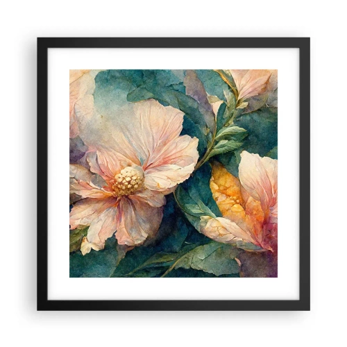 Affiche dans un cadre noir - Poster - Uniquement de la subtilité - 40x40 cm