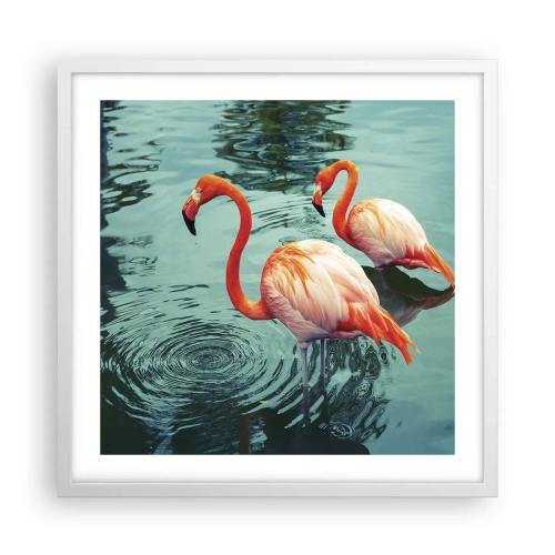 Affiche dans un cadre blanc - Poster - Nous sommes à la mode maintenant - 50x50 cm