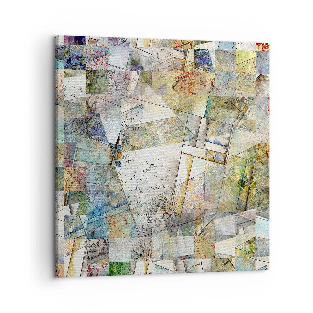 Impression sur toile - Image sur toile - Remaniement géométrique - 50x50 cm