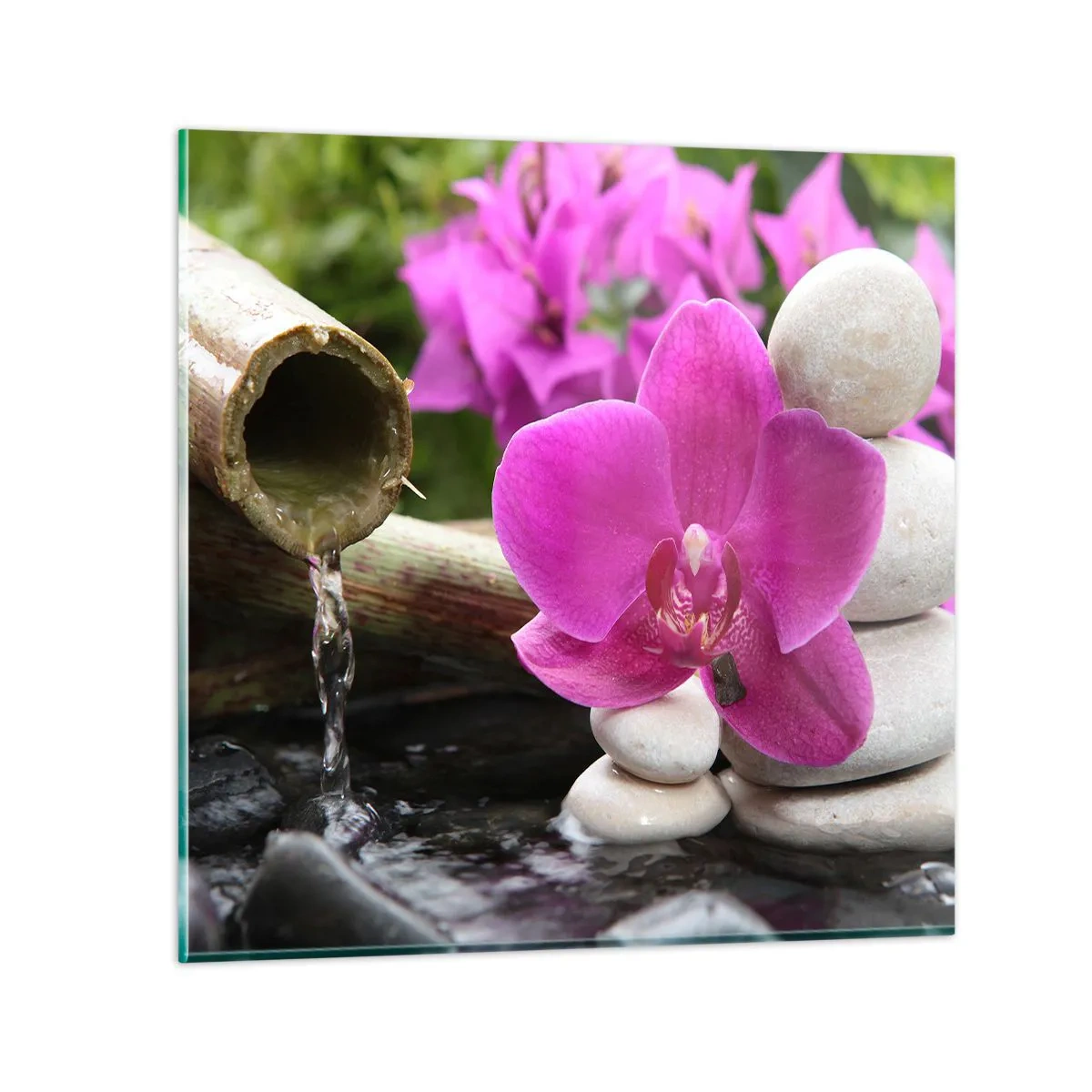 Impression sur verre - Image sur verre - Tu te reposes déjà - 30x30 cm