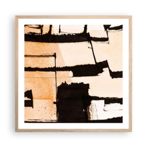 Affiche dans un chêne clair - Poster - De l’ordre malgré tout - 60x60 cm