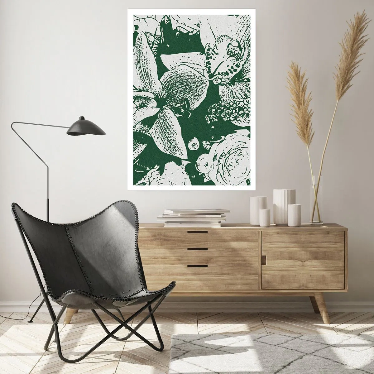 Affiche - Poster - Bouquet - le monde du vert - 30x40 cm