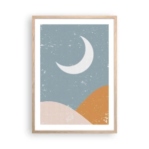 Affiche dans un chêne clair - Poster - Miracle de nombreuses nuits - 50x70 cm