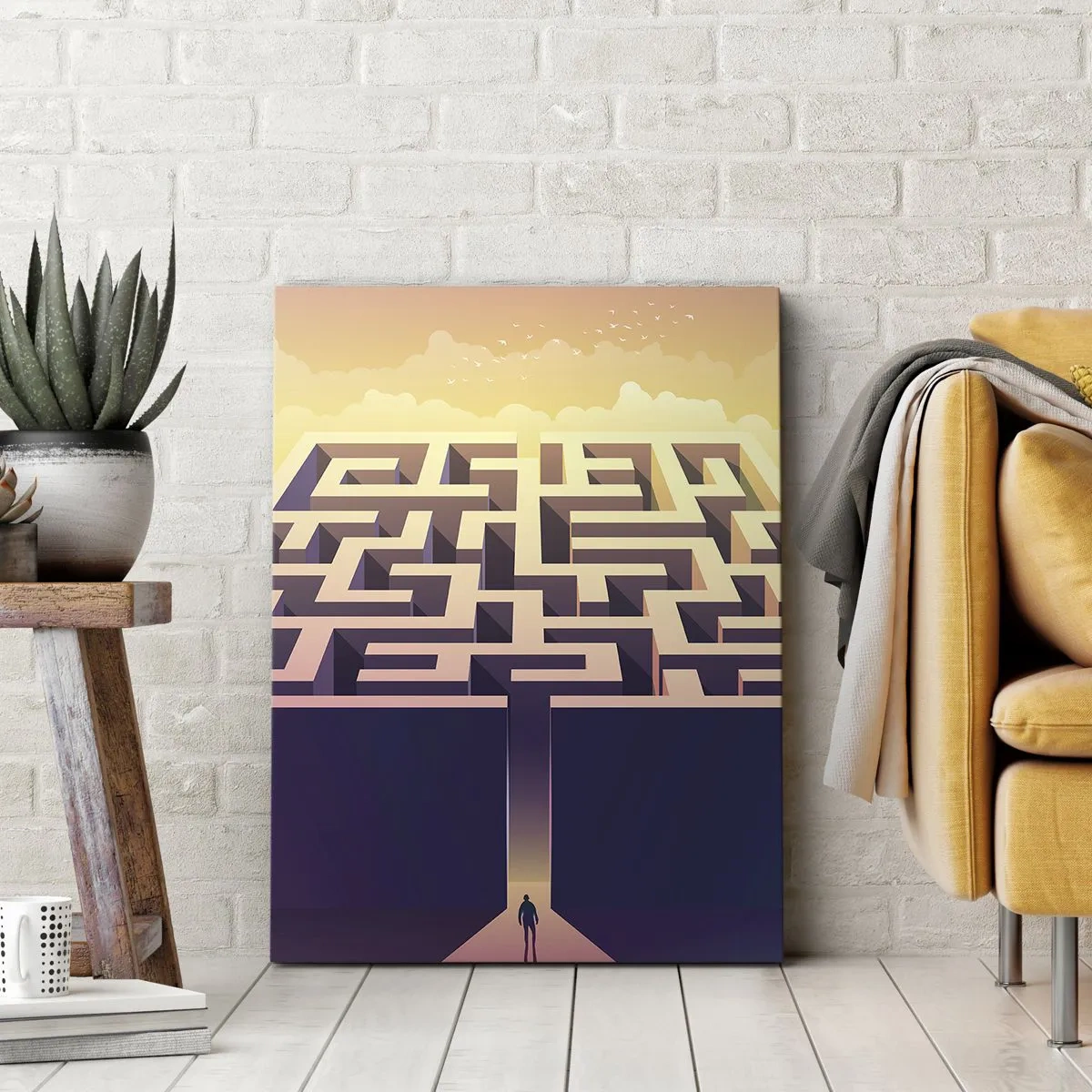 Impression sur toile - Image sur toile - Le temps de la décision - 45x80 cm