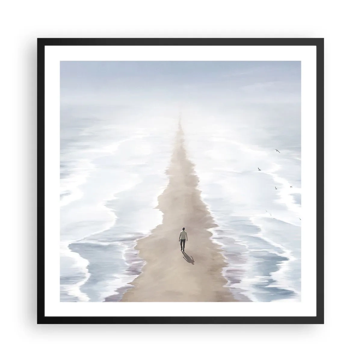 Affiche dans un cadre noir - Poster - Un brillant avenir - 60x60 cm