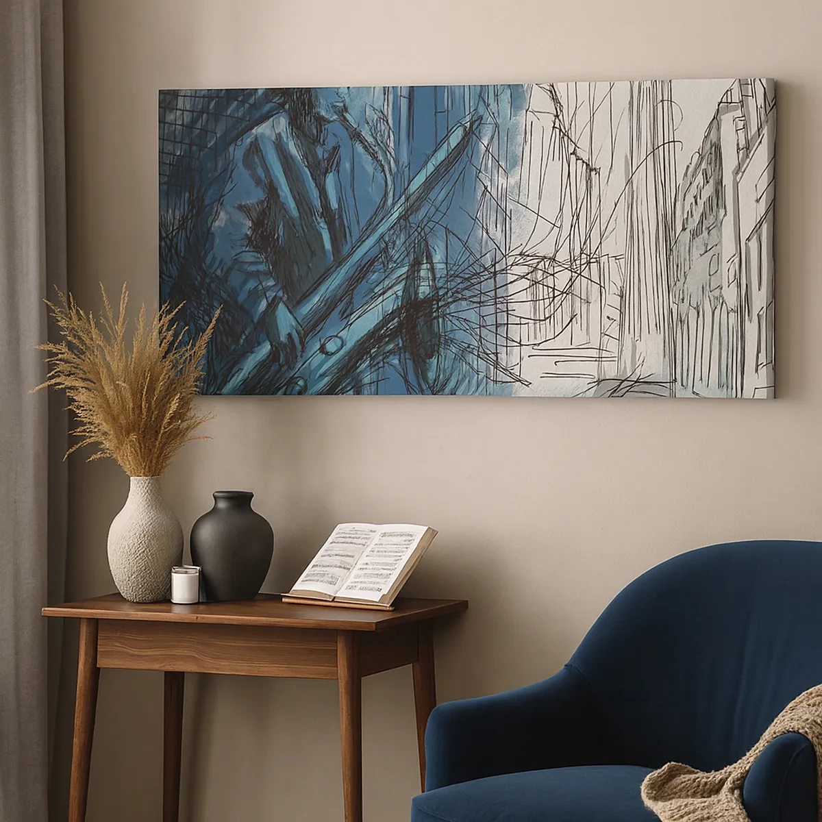 Impression sur toile - Image sur toile - Rhapsodie urbaine - 30x30 cm