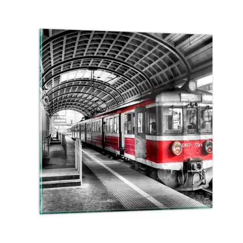 Impression sur verre - Image sur verre - C'est peut-être le voyage de votre vie ? - 40x40 cm